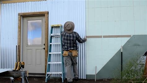 installing corrugated metal walls